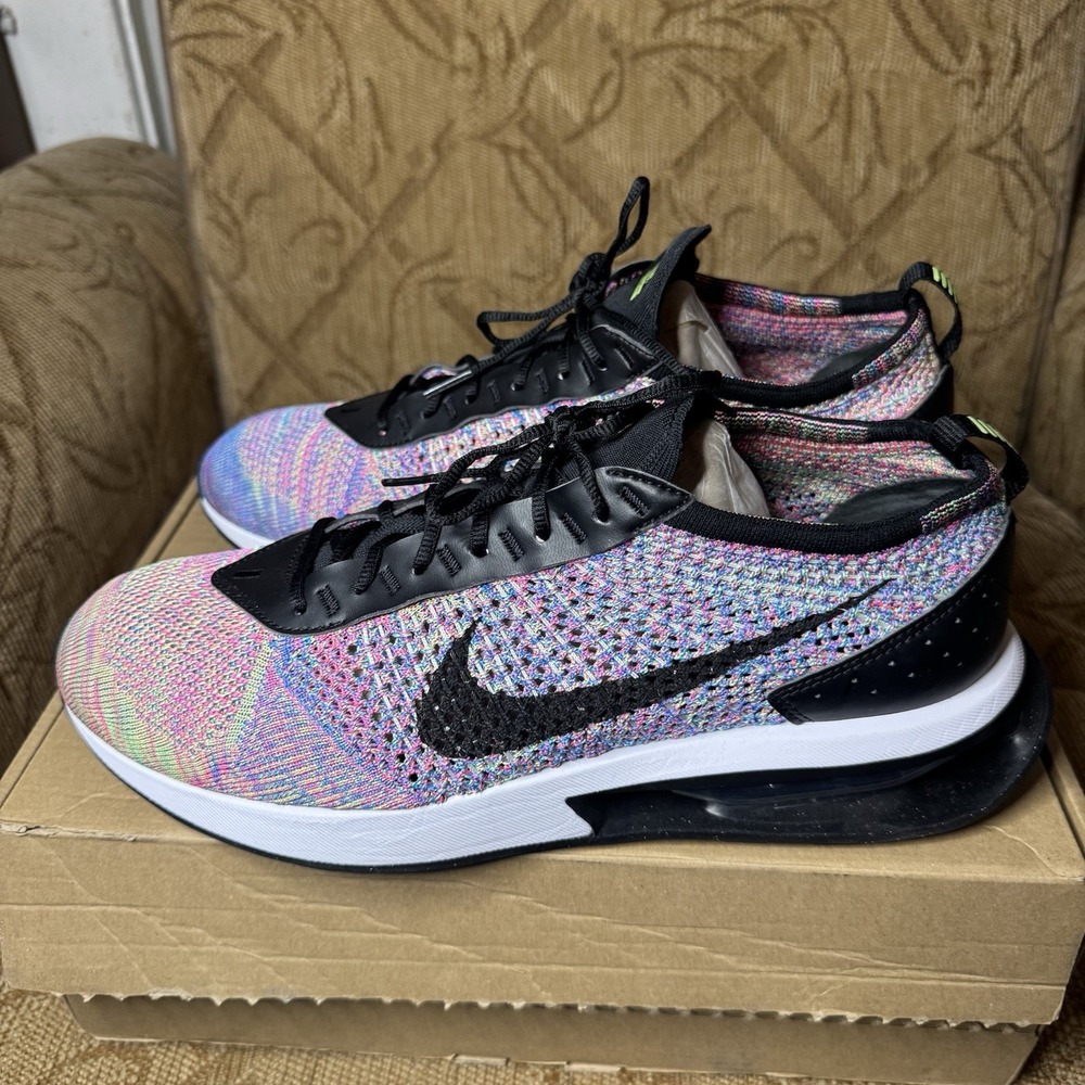 Nike Air Max Flyknit Racer (DJ6106-300) Knit Sneakers‎ Men Size 10.5 EUC!